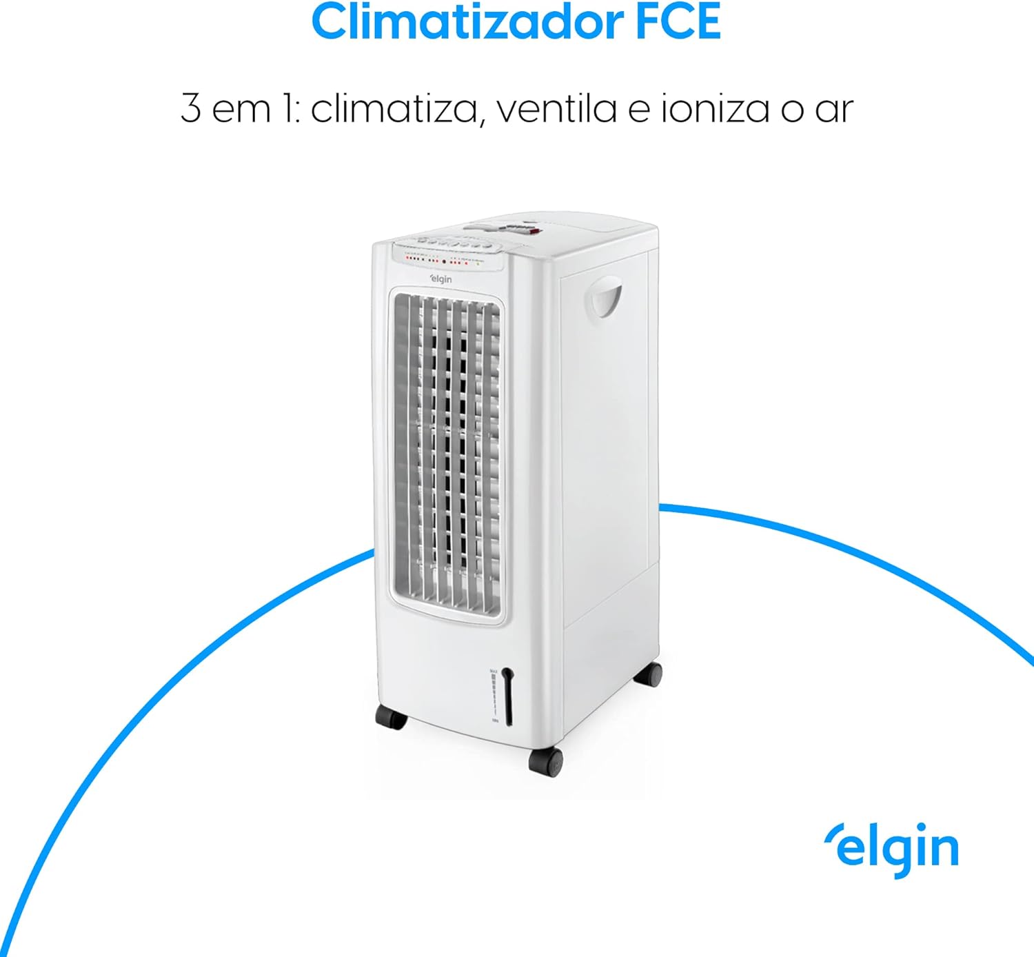 Climatizador FCE Elgin 3 em 1 climatiza ventila e ioniza o ar branco