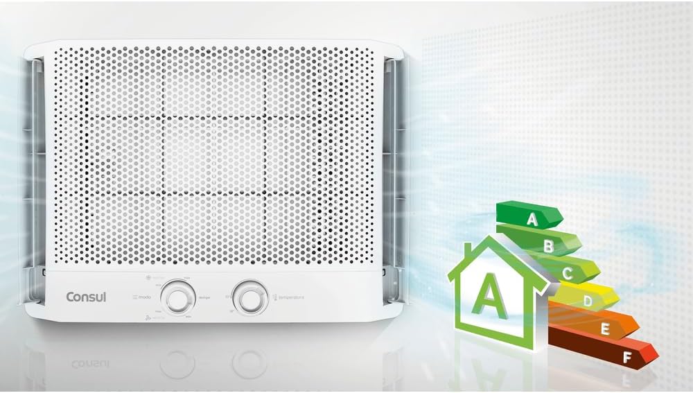 Ar condicionado janela Consul 7500 BTUs com selo eficiência energética categoria A
