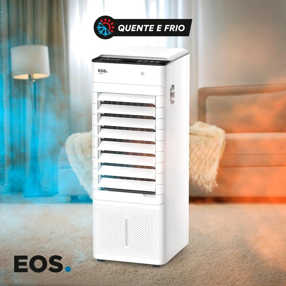 Climatizador de ar EOS 7 litros 5 em 1 quente e frio com ambiente interno moderno