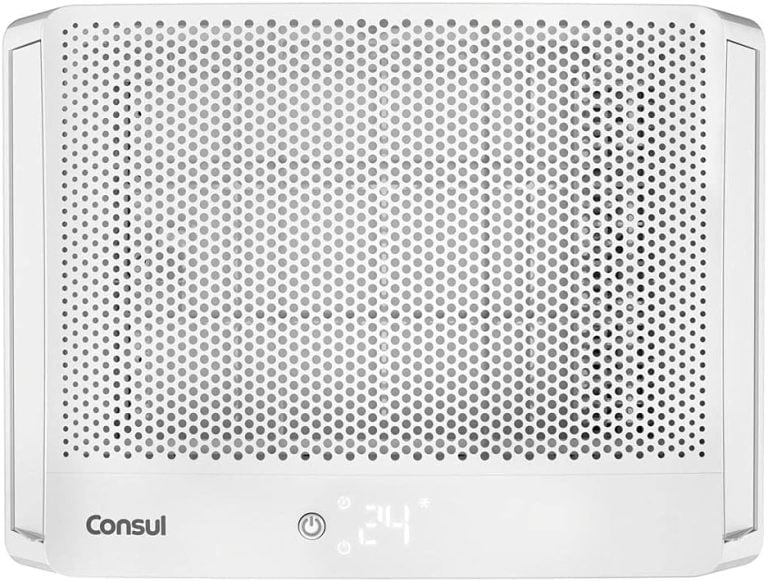 Ar condicionado janela Consul 7500 BTUs frontal com display digital branco