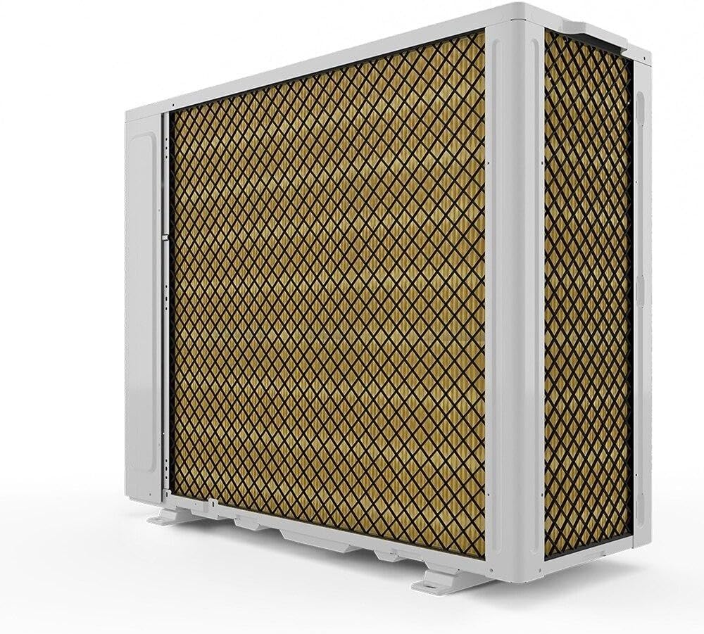 Vista lateral da unidade externa do ar-condicionado Split Philco Eco 55000 Btus mostrando filtro