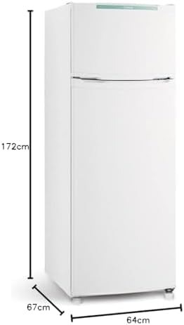 Dimensões do Refrigerador Consul Duplex 334 litros branco CRD37EBANA altura 172cm largura 64cm profundidade 67cm