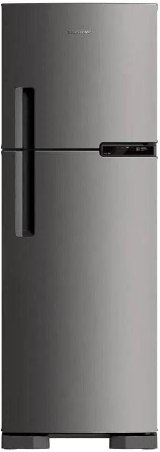 Geladeira Brastemp Frost Free Duplex 375 litros inox com portas fechadas