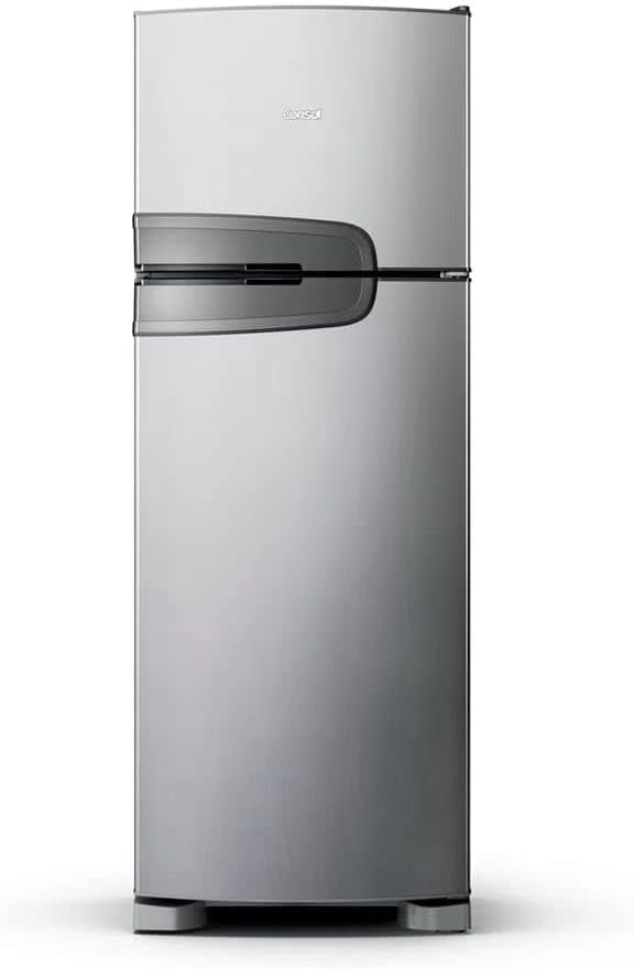 Refrigerador Inox Consul 340L 2 portas Frost Free Classe A 110 Volts