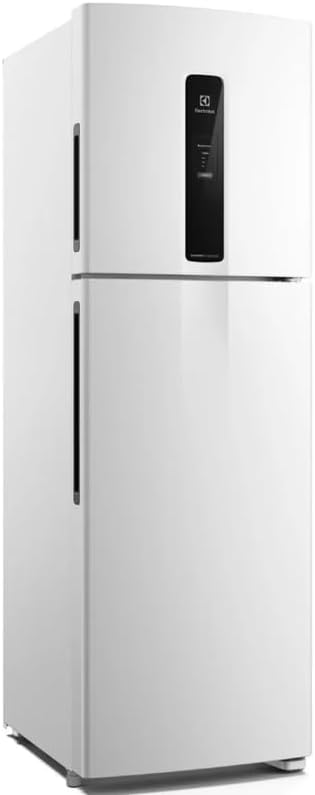 Geladeira Electrolux Frost Free Inverter 410L branca vista lateral esquerda