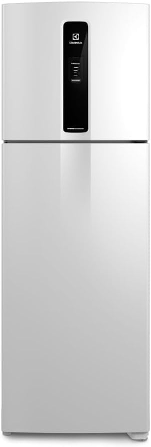 Geladeira Electrolux Frost Free Duplex Efficient branca modelo IF43 vista frontal.