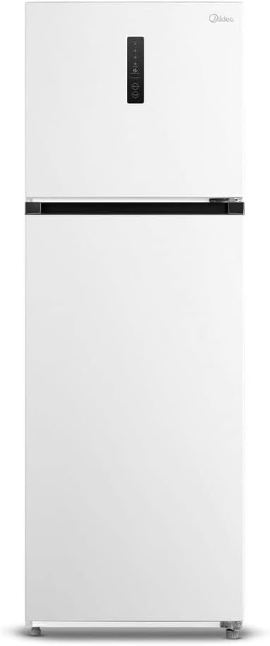 Geladeira Midea Frost Free Duplex 347L Slim branca com painel digital