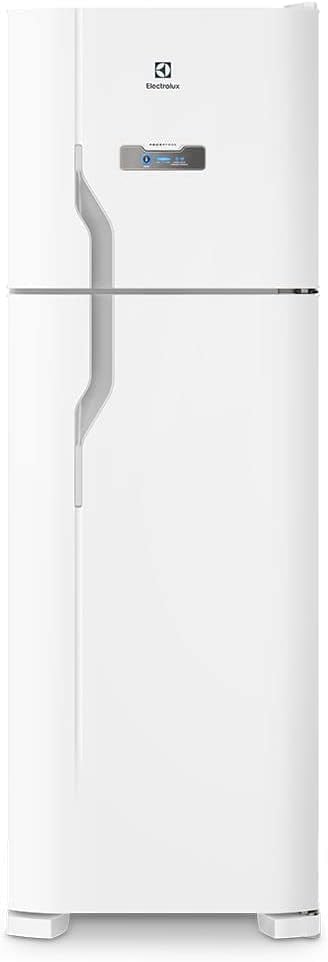 Refrigerador Electrolux 371L Frost Free branco duas portas com painel digital frontal.