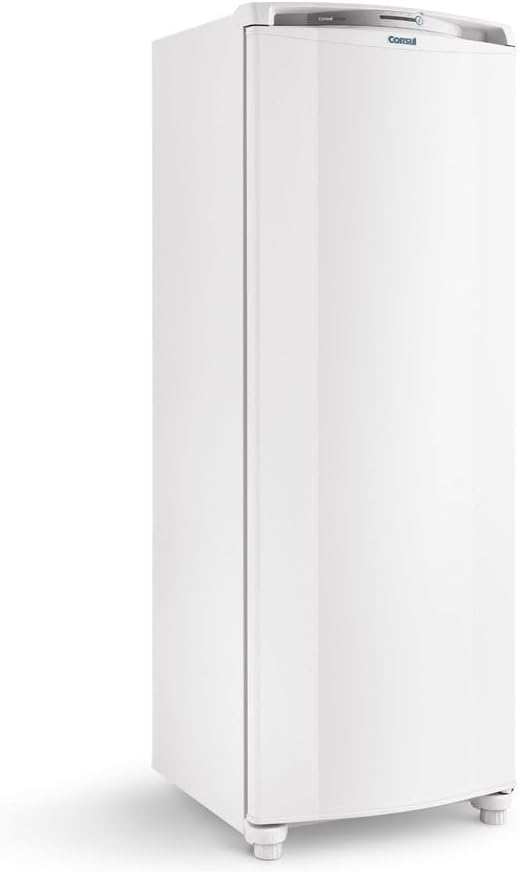 Geladeira Consul Frost Free 342 litros branca vista frontal diagonal