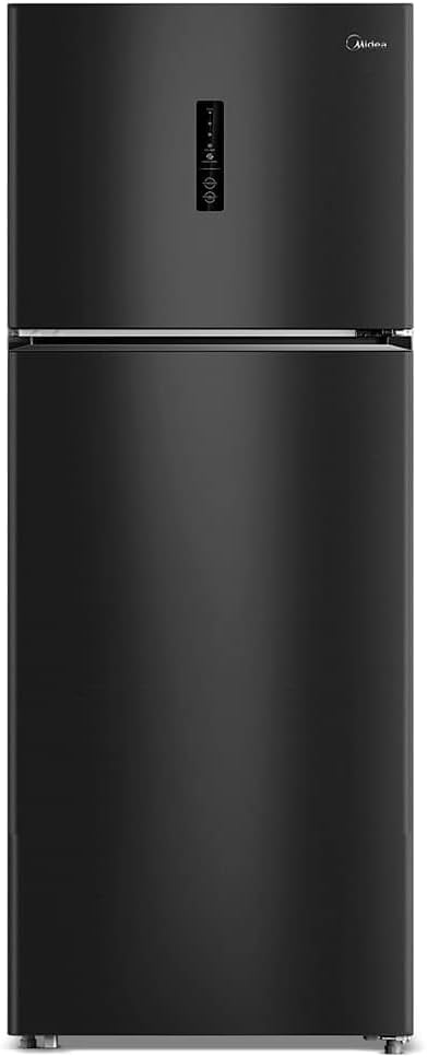 Geladeira Frost Free Duplex 463L Slim Black Inox Midea MD-RT645MTA281 com display digital