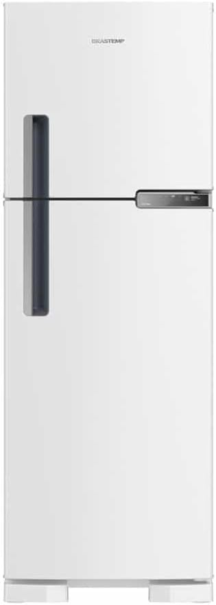 Geladeira Brastemp Frost Free Duplex 375 litros branca vista frontal.