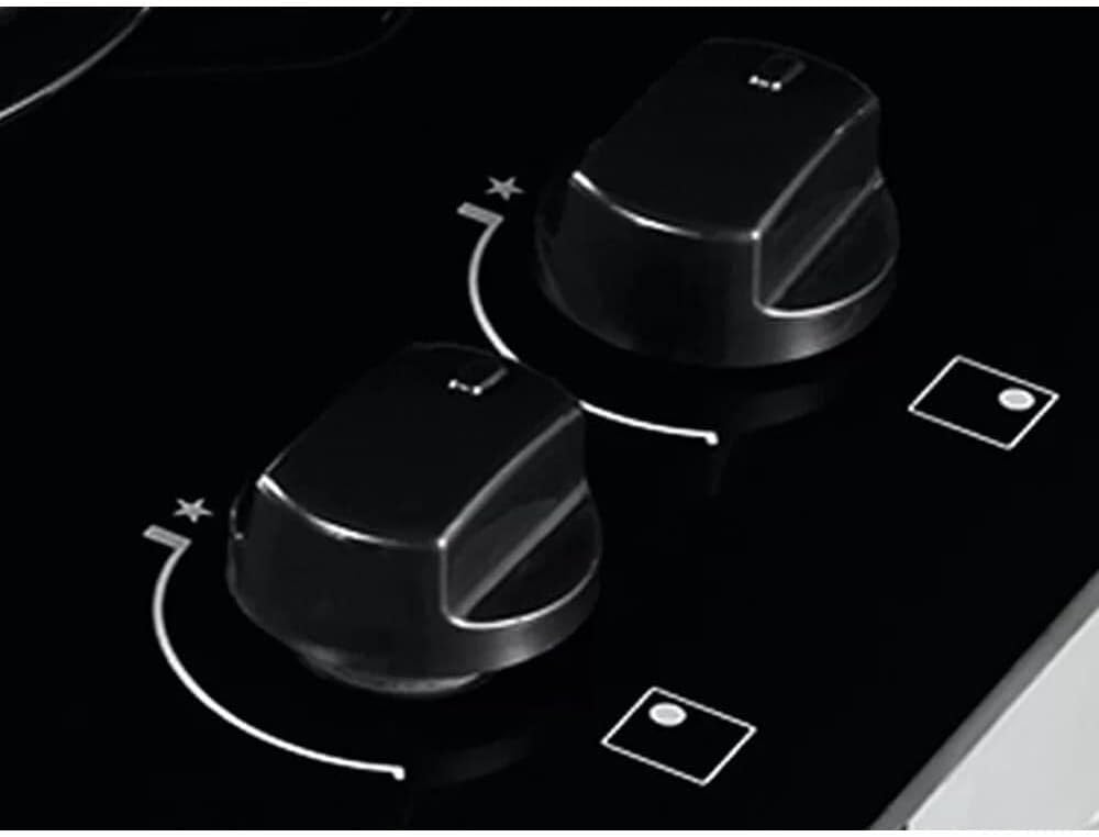Botões de controle em cooktop Brastemp 4 bocas com acendimento automático