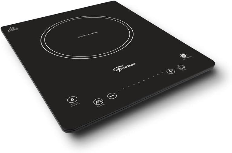 Cooktop indução Fischer vitrocerâmico preto 1 boca com controle touch 220V
