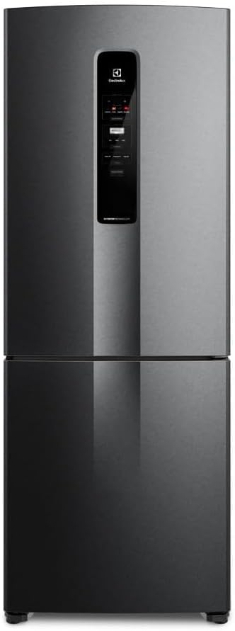 Geladeira Electrolux Frost Free 490 litros acabamento preto inox com painel digital