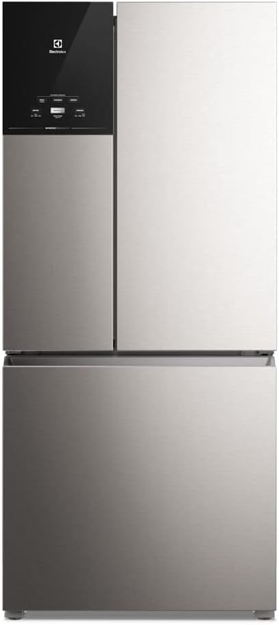 Geladeira Electrolux Frost Free Inverter 590L 3 portas inox look frontal