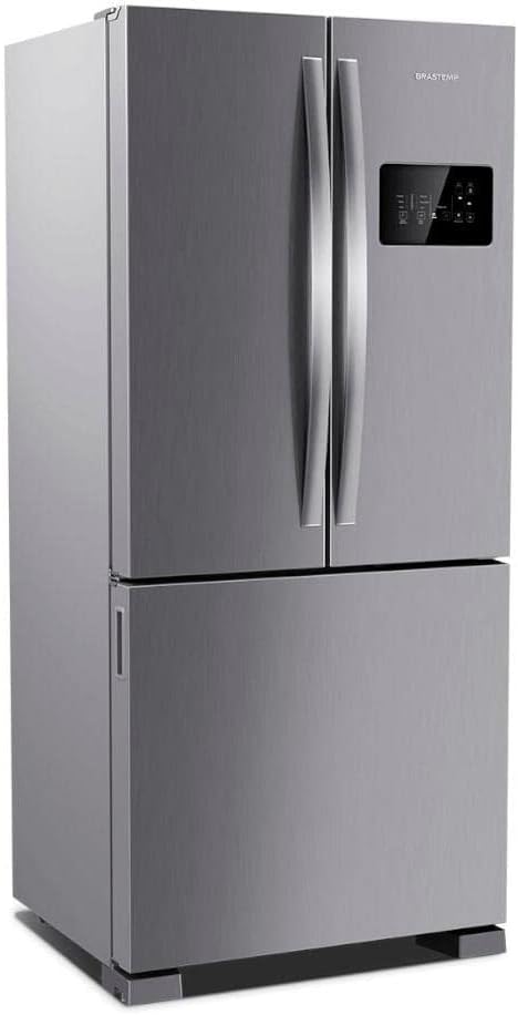 Geladeira Brastemp Frost Free inox portas French Door com painel digital