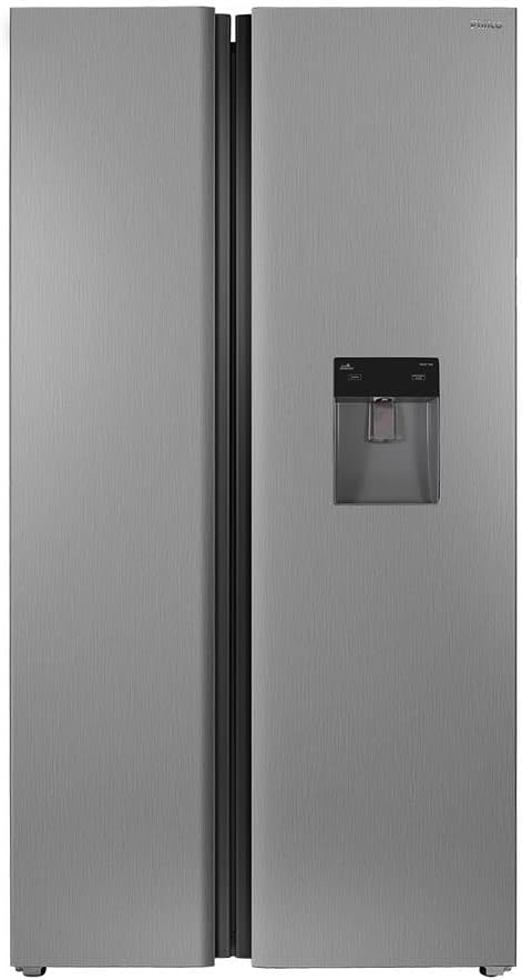 Refrigerador geladeira Philco PRF504ID 486L side by side cinza inox com dispenser de água