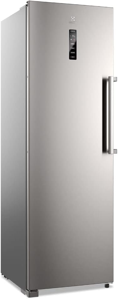 Freezer Electrolux Experience 262L FTI4S inox frontal em ângulo