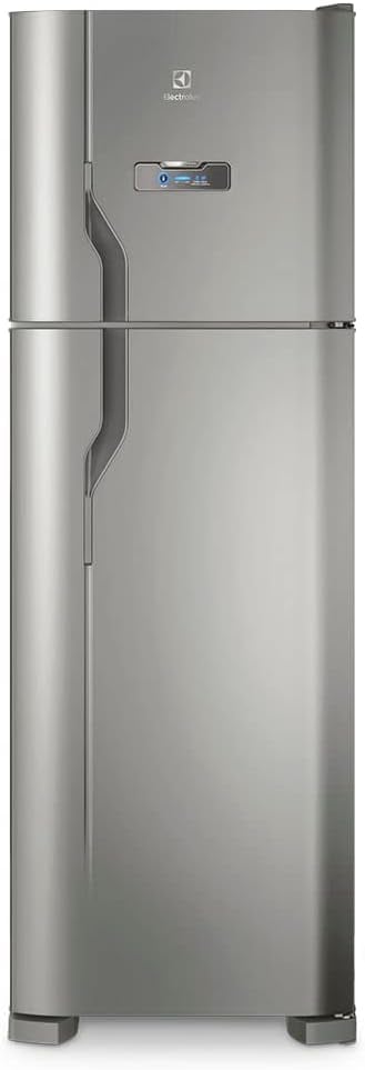 Refrigerador inox 2 portas Frost Free Electrolux com painel digital frontal