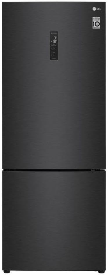 Refrigerador LG GC-B569NQL2 451 litros Black Inox Frost Free Inverter frontal