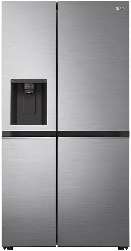 Refrigerador LG Side By Side 611L aço escovado com dispenser de água