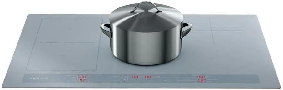 Cooktop indução Brastemp 4 bocas com panela metálica Flexizone branco BDJ77AB