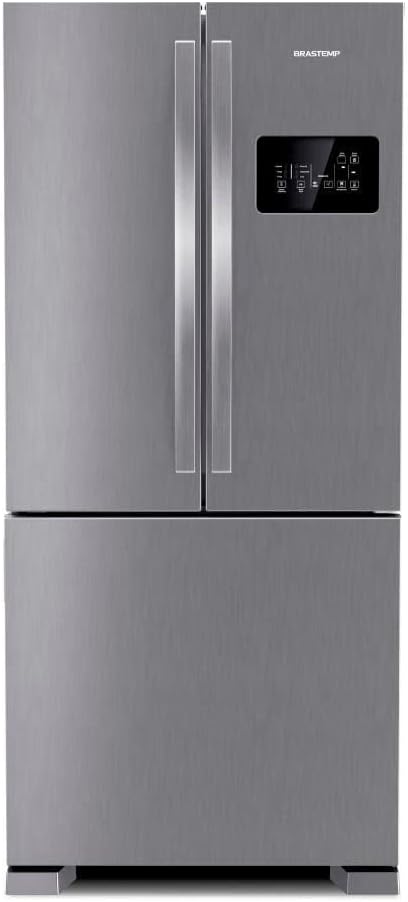 Geladeira Brastemp French Door Frost Free inox 554 litros com painel digital