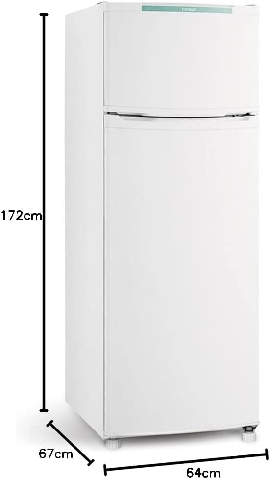 Refrigerador Consul Duplex branco dimensões 172x67x64 cm