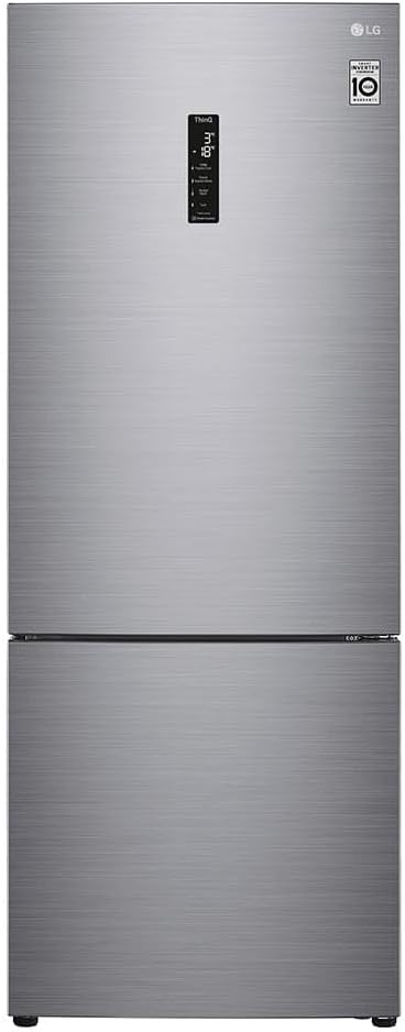 Geladeira Smart LG Frost Free Inverter 451L Inverse Inox Look 220V GC-B569NLL2 inox 2 portas