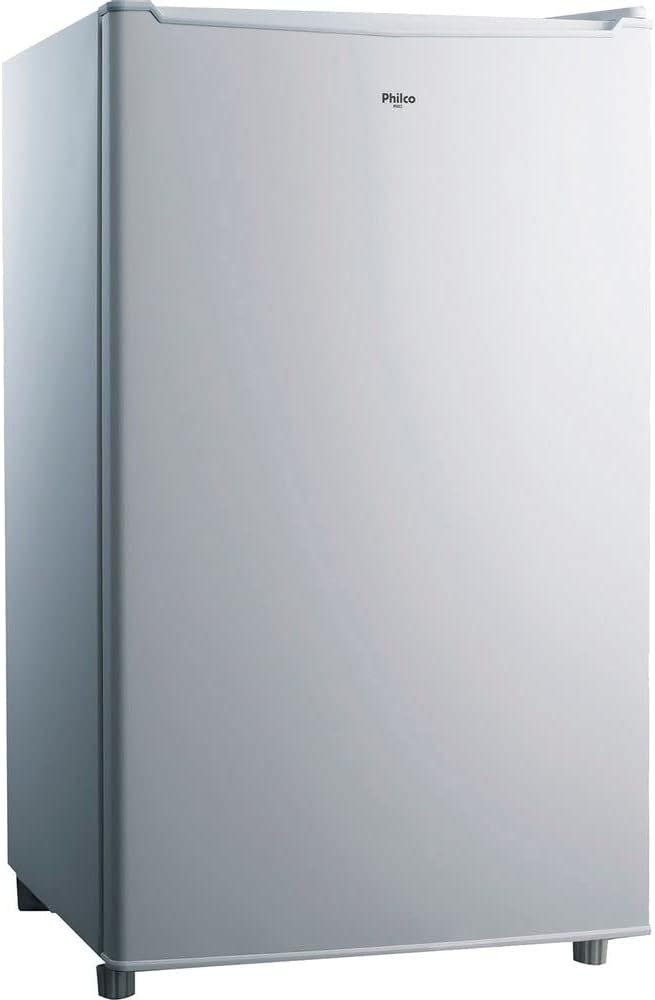 Frigobar Philco PH85N 68L branco 220V vista frontal lateral
