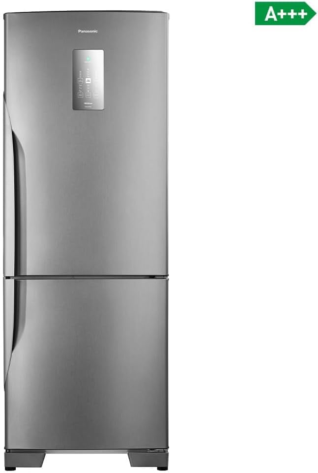 Geladeira Panasonic aço escovado 480 litros com selo A+++ eficiência energética