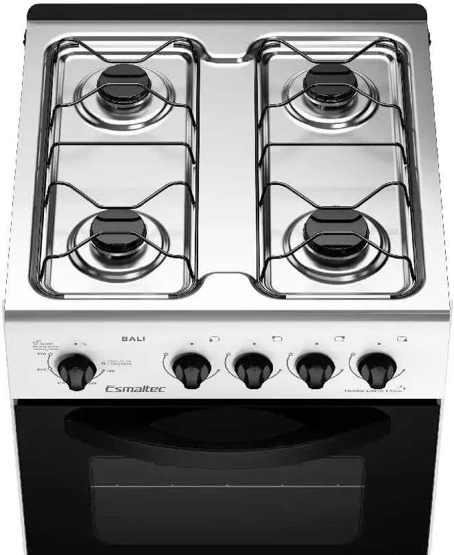 Fogão Esmaltec 4 Bocas Bali 4111 vista superior com quatro bocas
