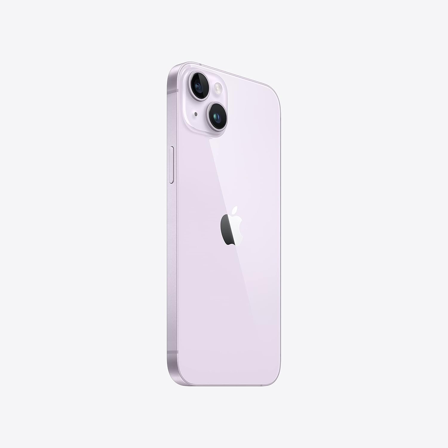 Lateral do Apple iPhone 14 Plus roxo