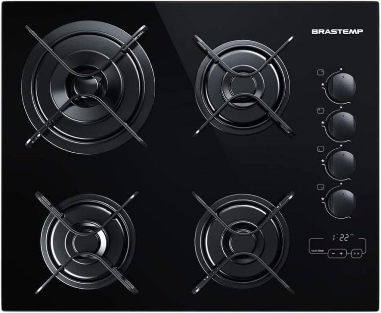Cooktop Brastemp 4 bocas preto com duplachama e timer touch modelo BDT62AE bivolt