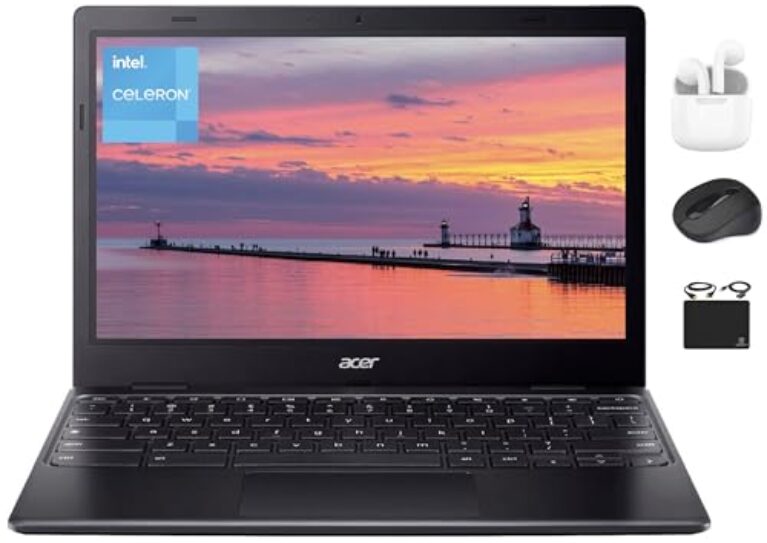 acer Laptop 311 Chromebook 2025 com luz fina, tela HD de 11,6 polegadas, processador Intel N4500 dual-core (até 2,80 GHz), 4 GB de RAM, 64 GB de eMMC, Wi-Fi 5, bateria para webcam 8+ horas, SO Chrome