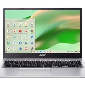 Acer Laptop Chromebook 315 | Intel Celeron N4500 | Tela IPS Full HD de 15,6 polegadas | Intel UHD Graphics | 4GB LPDDR4X | 64GB eMMC | Intel Wi-Fi 6 | DTS Audio | USB Tipo-C | Chrome OS |