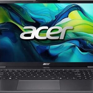 acer Notebook Aspire Go 15, tela IPS WUXGA de 15,3 polegadas (1920 x 1200), Intel i5-1334U, 8 GB DDR5 RAM, SSD PCIe de 256 GB, Windows 11 Home, Wi-Fi, Bluetooth, cinza aço, AG15-51P-510U