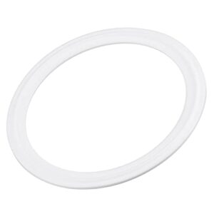 Anel de vedação de PTFE para braçadeira de vácuo de 8 cm, branco