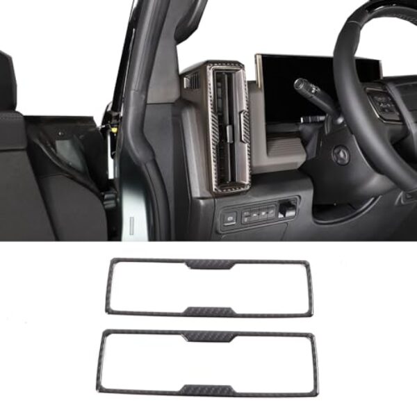 Aotumcer Acabamento de saída de ar lateral do painel do carro compatível com 2023 2024 2025 2026 Hummer EV Acessórios SUV/caminhonete Modelo de caminhonete Ar Condicionado Saída Painel Moldura