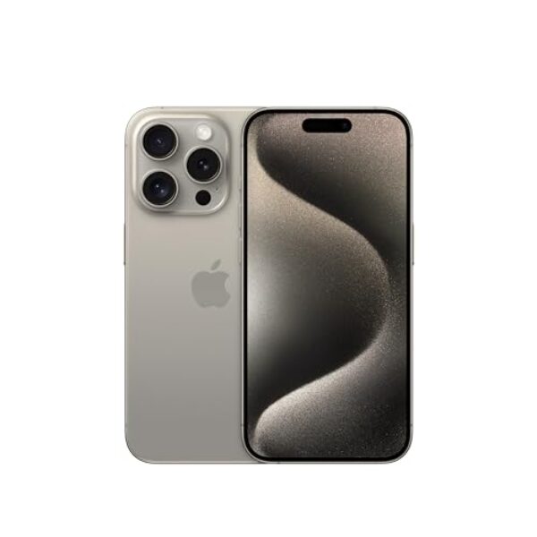 Apple iPhone 15 Pro (256 GB) — Titânio natural (Recondicionado)