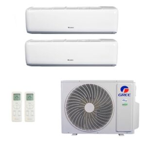 Ar-Condicionado Multi Split Inverter R-32 Gree 18.000 (2x Evap HW 9.000) Quente/Frio 220V
