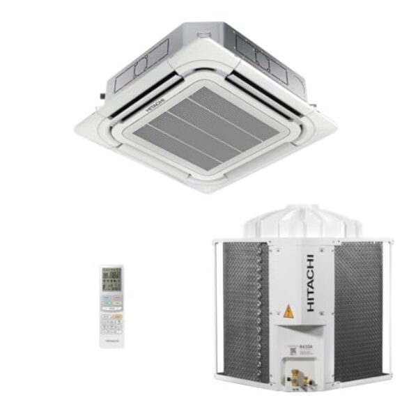 Ar-Condicionado Split Cassete 4 Vias Hitachi Air Core 48.000 BTUs Só Frio 380V Trifásico