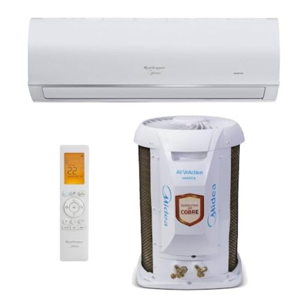 Ar-condicionado Split Inverter 22000 Btus Springer Midea Airvolution Connect High Wall Só Frio 42afvci22s5/38tvci22s5 220v