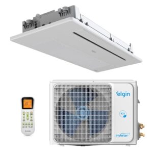 Ar-condicionado Split Inverter Cassete 12000 Btus Elgin 1 Via One Air Quente e Frio Koqi12c2wa/koqe12c2ca 220v