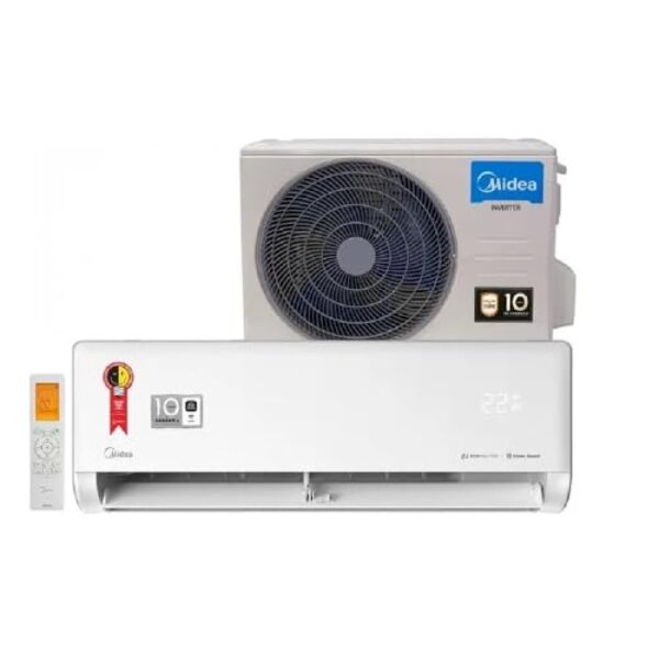 Ar Condicionado 9000 Btus Split Hi Wall Inverter Midea Frio Ai Ecomaster 220v
