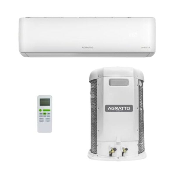 Ar Condicionado Split Agratto Hi Wall Liv Top Inverter 18.000 Btu/h Quente e Frio Monofásico Branco Lcst18qf-02i - 220v