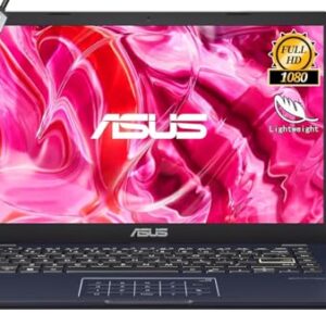 ASUS Laptop Vivobook Go de 14 polegadas FHD, Intel Celeron N4500, 1 ano de Microsoft 365, Wi-Fi 5, USB tipo C, vida útil da bateria de 10 horas, Windows 11 Home no modo S, com HDMI (4 GB de RAM | 128