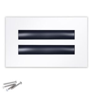 Capa de ventilação AC moderna 8x4 – Grade decorativa para registro de saída de ar, difusor de ranhura linear, fluxo de ar ajustável, operação silenciosa, tampa de ventilação HVAC para teto, parede e