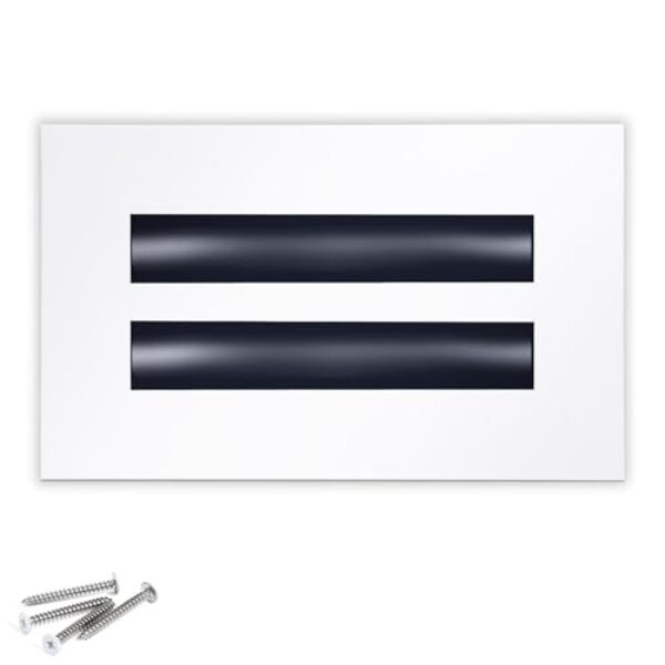 Capa de ventilação AC moderna 8x4 – Grade decorativa para registro de saída de ar, difusor de ranhura linear, fluxo de ar ajustável, operação silenciosa, tampa de ventilação HVAC para teto, parede e