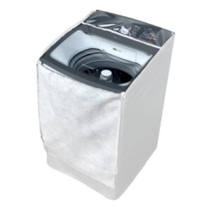 Capa Impermeavel Protetora Maquina Lavar Roupas 13Kg (Branco)